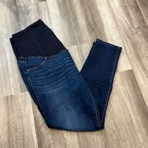 Dark wash skinny Maternity jeans